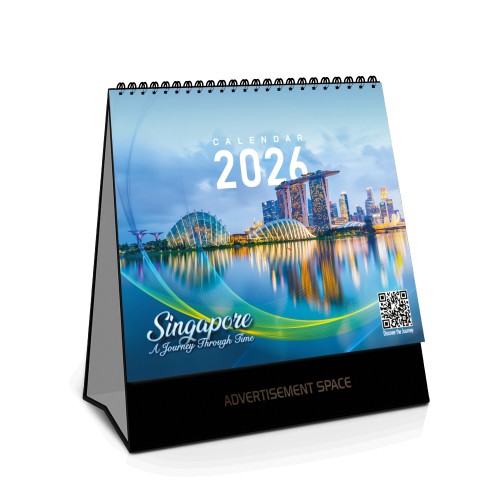 2026 Singapore Calendar With School Holiday - Singapore Scenery Theme- S8807