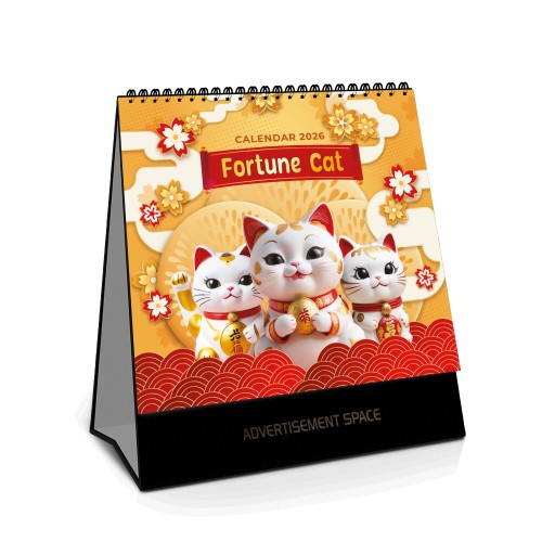 2026 Singapore Calendar With School Holiday - Fortune Cat Theme- S8808