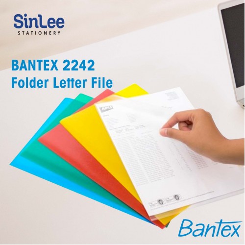 BANTEX FOLDER CLEAR A4 PP 0.11MM 2242