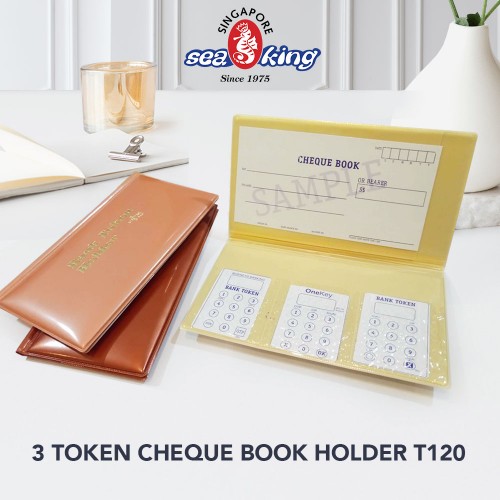 3 Token Cheque Book Holder Seaking T120