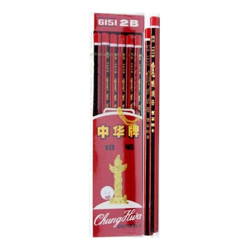 Chung Hwa Pencil 6151 2B Pencils Paper box