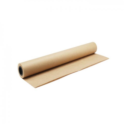 Brown Ribbed Kraft Paper 50gsm 35 x 47 Inch Roll of 50